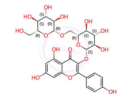 Chemical structure of Kaempferol 3-gentiobioside