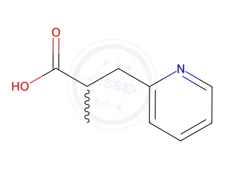 Chemical structure of 2-Methyl-3-(pyridin-2-yl)propanoic acid