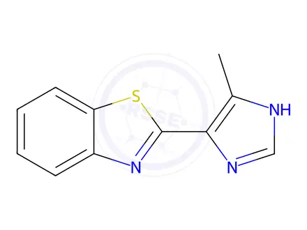 Chemical structure of Benzothiazole, 2-(5-methyl-1H-imidazol-4-yl)-(9CI)