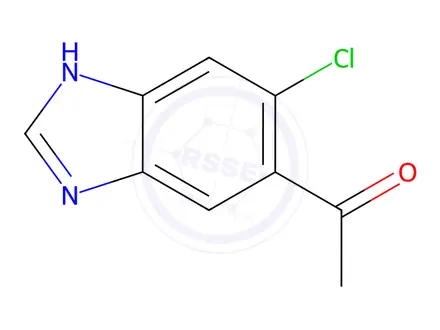 Chemical structure of Ketone, 6-chloro-5-benzimidazolyl methyl (7CI,8CI)