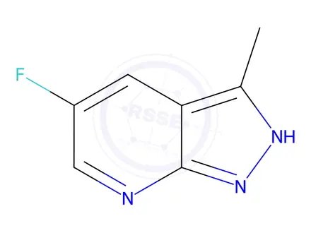 Chemical structure of 5-Fluoro-3-methyl-1H-pyrazolo[3,4-b]pyridine