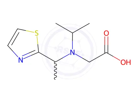 Chemical structure of 2-(Isopropyl(1-(thiazol-2-yl)ethyl)amino)acetic acid
