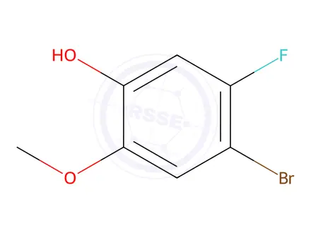 Chemical structure of 4-Bromo-5-fluoro-2-methoxyphenol