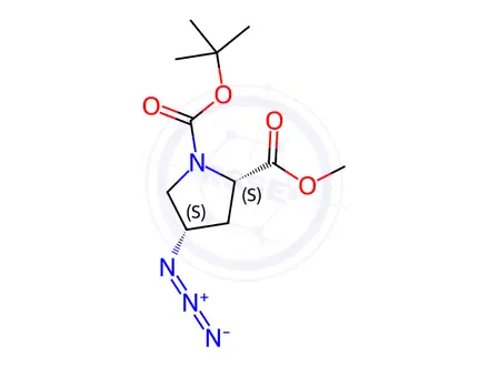 Chemical structure of Boc-L-cis-4-Azidoproline Methyl Ester