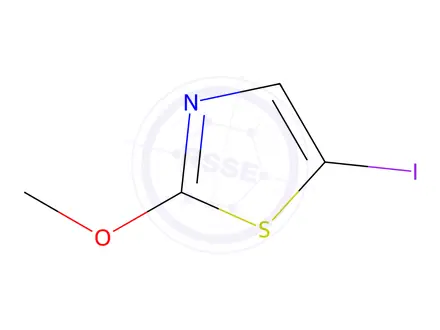 Chemical structure of Thiazole, 5-iodo-2-methoxy-