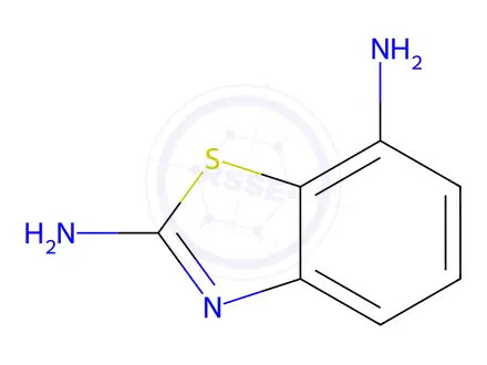 Chemical structure of 2,7-Benzothiazolediamine