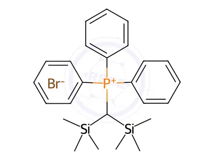 Chemical structure of [BIS(TRIMETHYLSILYL)METHYL]TRIPHENYLPHOSPHONIUM BROMIDE