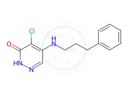 Chemical structure of 4-Chloro-5-((3-phenylpropyl)amino)pyridazin-3(2h)-one