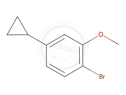 Chemical structure of 1-Bromo-4-cyclopropyl-2-methoxybenzene