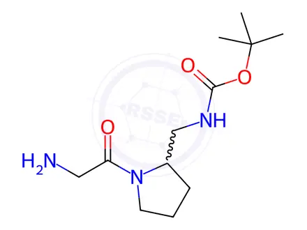 Chemical structure of tert-Butyl ((1-(2-aminoacetyl)pyrrolidin-2-yl)methyl)carbamate