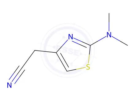 Chemical structure of [2-(dimethylamino)-1,3-thiazol-4-yl]acetonitrile