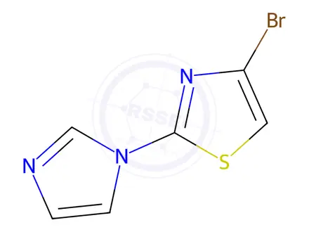 Chemical structure of 4-Bromo-2-(1H-imidazol-1-yl)thiazole