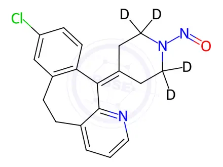 Chemical structure of N-Nitroso Desloratadine-d4