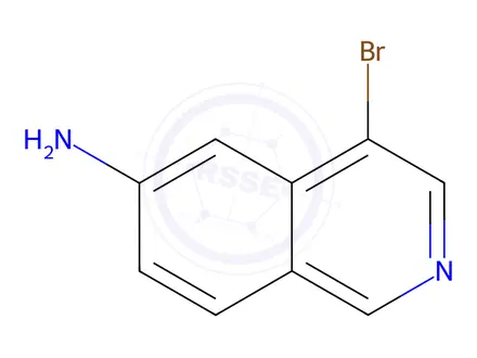 Chemical structure of 4-bromoisoquinolin-6-amine