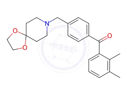 Chemical structure of (4-((1,4-Dioxa-8-azaspiro[4.5]Decan-8-yl)methyl)phenyl)(2,3-dimethylphenyl)methanone