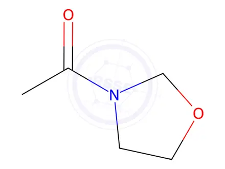 Chemical structure of Oxazolidine, 3-acetyl-
