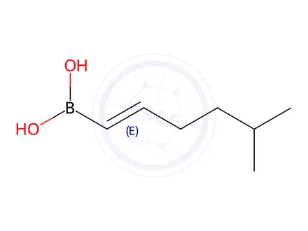 Chemical structure of (5-Methylhex-1-en-1-yl)boronic acid