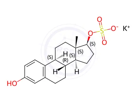 Chemical structure of 17β-Estradiol 17-Sulfate Potassium Salt