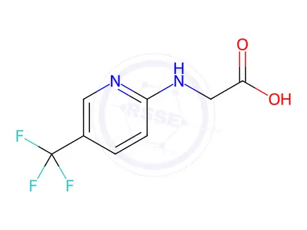 Chemical structure of {[5-(Trifluoromethyl)pyridin-2-yl]amino}acetic acid