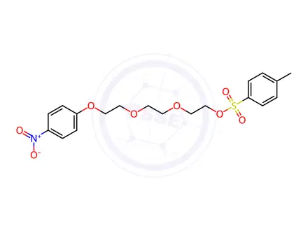 Chemical structure of Ethanol, 2-[2-[2-(4-nitrophenoxy)ethoxy]ethoxy]-, 1-(4-methylbenzenesulfonate)