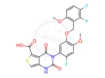 Chemical structure of Linzagolix