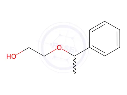 Chemical structure of ETHANOL,2-(ALPHA-METHYLBENZYLOXY)-