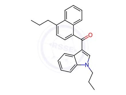 Chemical structure of JWH-180