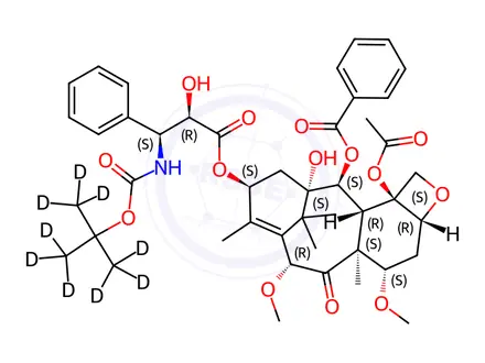 Chemical structure of Cabazitaxel-d9