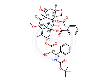 Chemical structure of Cabazitaxel Acetone