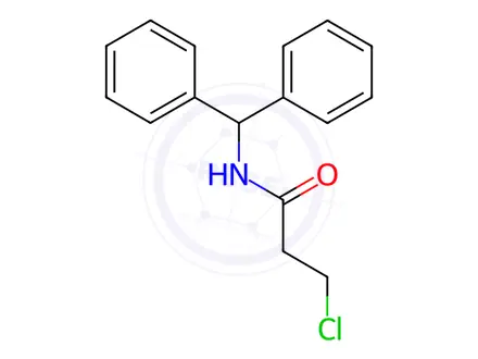 Chemical structure of 3-Chloro-n-(diphenylmethyl)propanamide