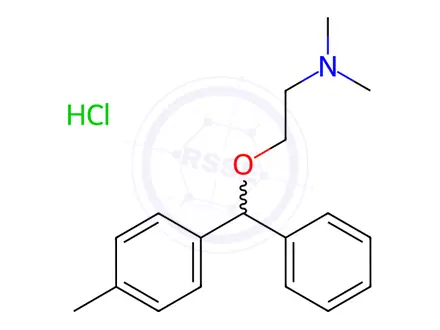 Chemical structure of Diphenhydramine Hydrochloride Impurity 2 Hydrochloride (Diphenhydramine Hydrochloride EP Impurity B Hydrochloride)