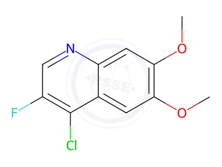 Chemical structure of 4-Chloro-3-fluoro-6,7-dimethoxyquinoline