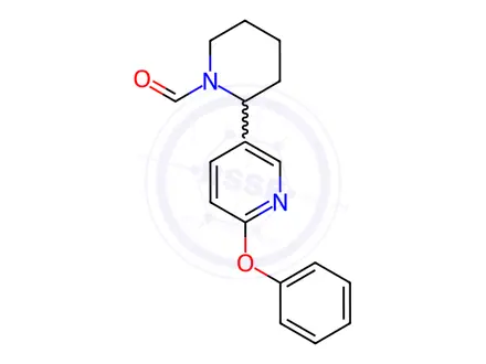 Chemical structure of 2-(6-Phenoxypyridin-3-yl)piperidine-1-carbaldehyde