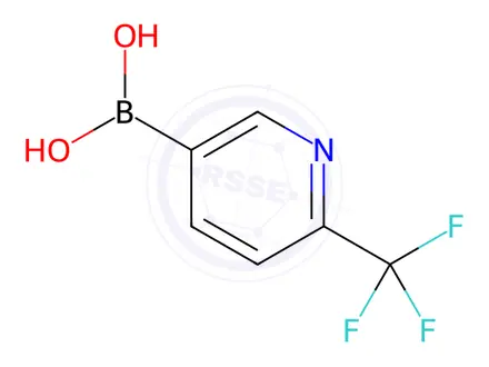 Chemical structure of (6-Trifluoromethyl-3-pyridyl)boronic Acid