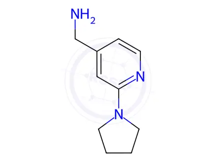 Chemical structure of [(2-Pyrrolidin-1-ylpyridin-4-yl)methyl]amine