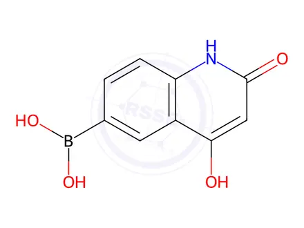 Chemical structure of (4-Hydroxy-2-oxo-1,2-dihydroquinolin-6-yl)boronic acid