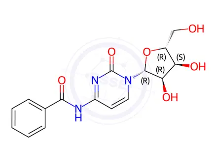 Chemical structure of N-Benzoylcytidine