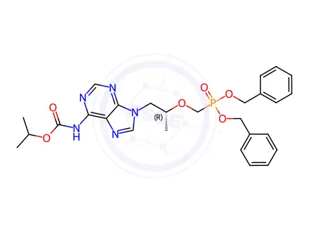 Chemical structure of Tenofovir Dibenzyloxy Isopropyl Carbamate