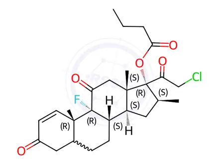 Chemical structure of Clobetasone butyrate EP Impurity C