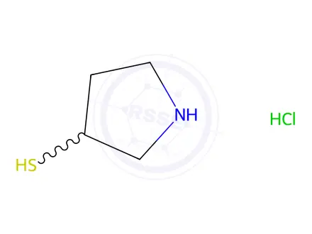 Chemical structure of Pyrrolidine-3-thiol hydrochloride