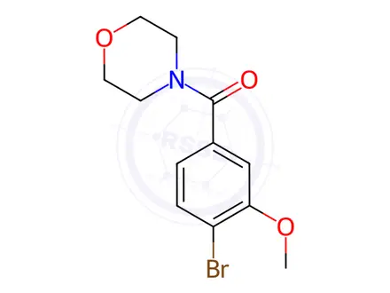 Chemical structure of Methanone, (4-bromo-3-methoxyphenyl)-4-morpholinyl-