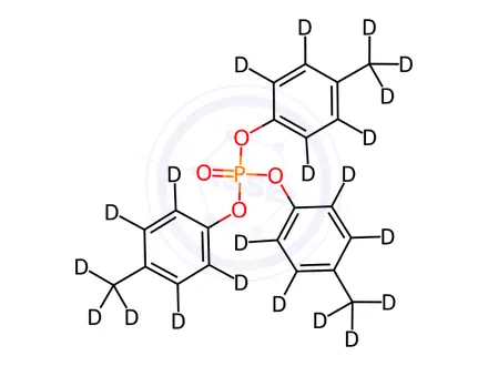 Chemical structure of Phosphoric Acid Tris(4-methylphenyl)-d21 Ester