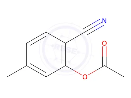 Chemical structure of Benzonitrile, 2-(acetyloxy)-4-methyl-(9CI)