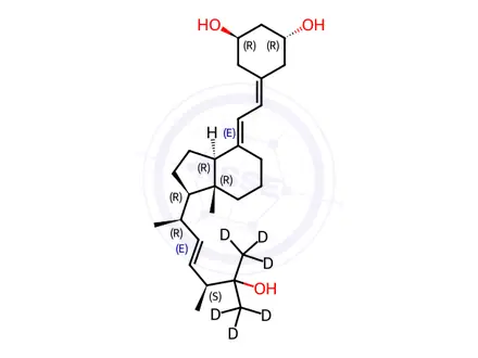 Chemical structure of Paricalcitol-d6