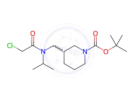 Chemical structure of tert-Butyl 3-((2-chloro-N-isopropylacetamido)methyl)piperidine-1-carboxylate