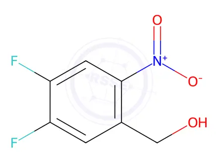 Chemical structure of (4,5-difluoro-2-nitrophenyl)methanol