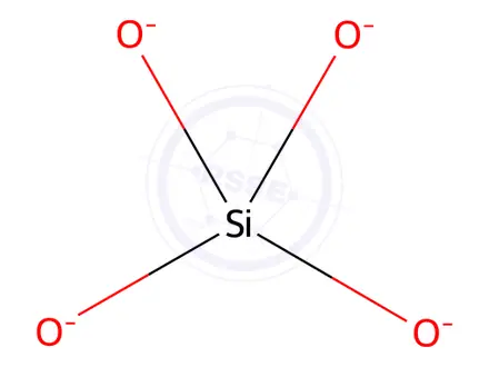 Chemical structure of Dicalcium orthosilicate