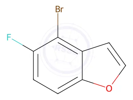 Chemical structure of 4-broMo-5-fluorobenzofuran