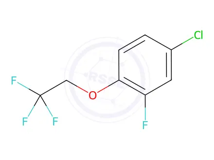 Chemical structure of 4-chloro-2-fluoro-1-(2,2,2-trifluoroethoxy)benzene