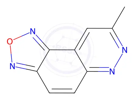 Chemical structure of 8-METHYL[1,2,5]OXADIAZOLO[3,4-F]CINNOLINE